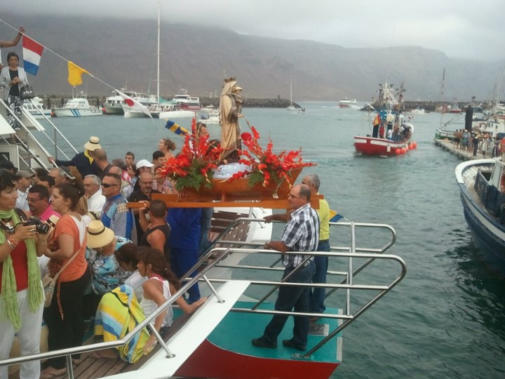 Local Fiesta Virgin of Carmen in Graciosa Island