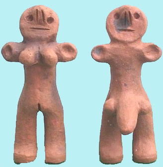 Figuras de barro "Los Novios del Mojón"